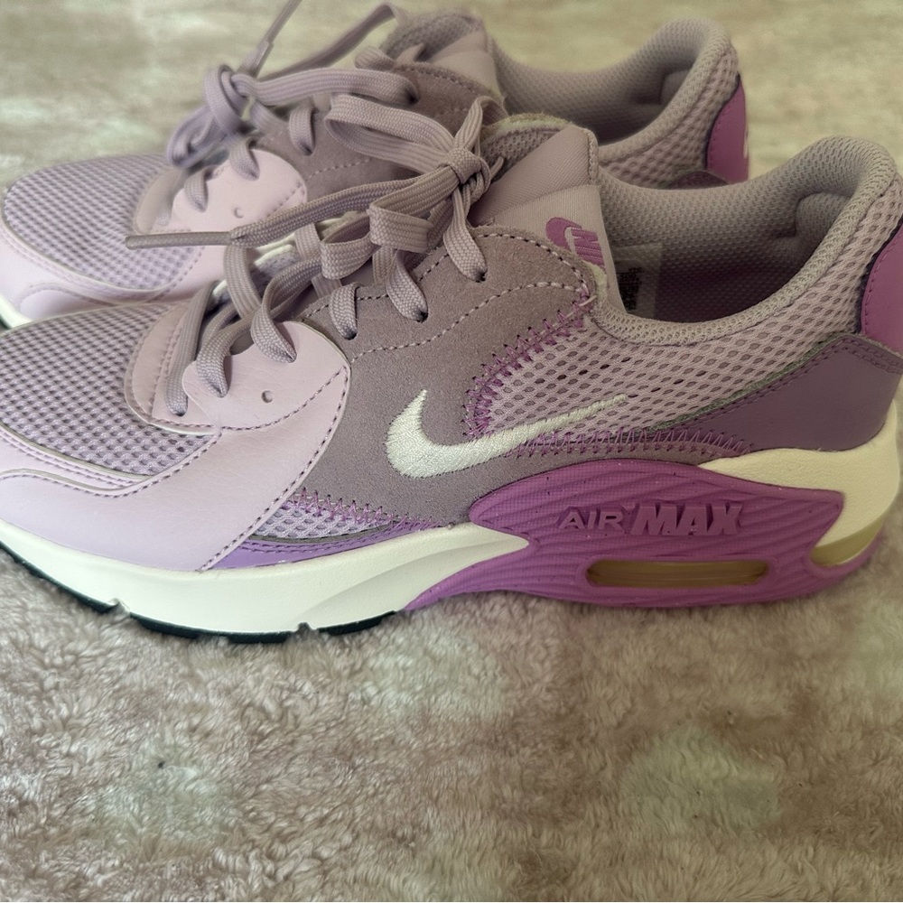 Nike Purple Air Max Sneakers with Mesh Upper